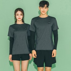 헤링본 루즈핏 빅사이즈 래쉬가드 상의 RC104, 스톤스