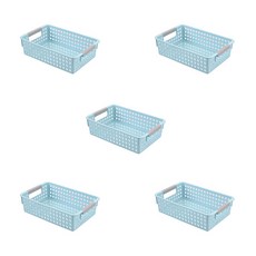 THE ZAKKA 多功能收納籃 S號, 藍色, 5個