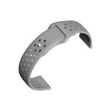 비쉐르 갤럭시 액티브 1/2/워치3/워치4/워치4클래식 20mm 실리콘 밴드 스트랩 (40/41/42mm 호환 가능), 그레이, 1개