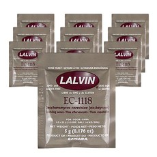 LALVIN 葡萄酒酵母, 5g, 10入