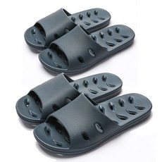 RIVER-GREEN 花瓣多用途排水男士浴室拖鞋, 海軍藍, 2個