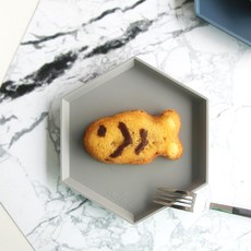 ade.l 六角形矽膠托盤 2件組, 淺灰色