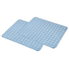 쿨소재 엠보싱 반려동물 방석 2p, 블루, 2개