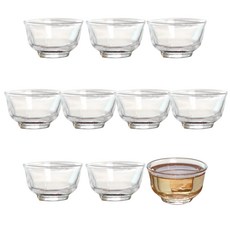 JJMAN中式玻璃茶杯 30ml, 單色, 10個