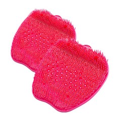 蘋果腳底刷墊, 粉色的, 1組, 2入