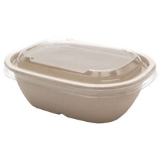 Damda 牛皮紙漿橢圓形容器 770ml, 1件, 50個