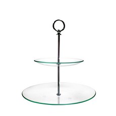 萊蒂西亞 雙層玻璃架, 混色, 1個