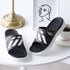 Melting Nine男款雙層拖鞋 YH008, 棕色, 260