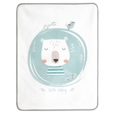 lieto 插畫圖案棉質防水墊, 熊熊睡覺款, 1張