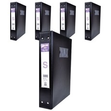 ECO Chungwoon 高頻梯子活頁夾5cm, 黑色的, 5個