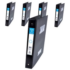 ECO Chungwoon 高頻O型圈活頁夾3cm, 黑色的, 5個