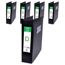 ECO Chungwoon 高頻D環活頁夾7cm, 5個, 黑色的