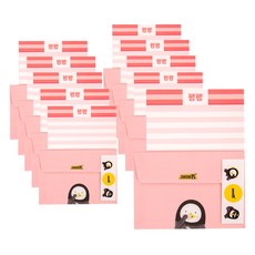 Pengsoo 造型信紙組, 粉色的, 10套
