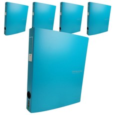 ECO Chungwoon 多色D形環3孔活頁夾, 天空, 5個