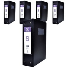 ECO Chungwoon 高頻梯子活頁夾10cm, 黑色的, 5個