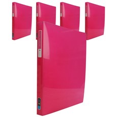 ECO Chungwoon 40個色片透明文件, 粉色的, 5個