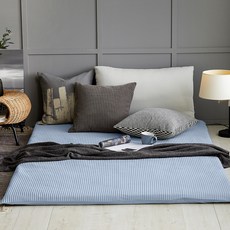 BONNIE LOUISE 日常生活防水絎縫睡墊套, 藍色