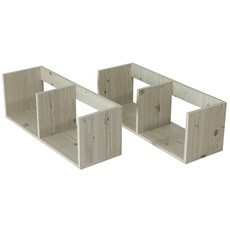 포메리트 파스텔 책꽂이 600 2p, 워시