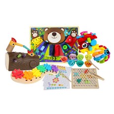 KesB 繽紛益智玩具5件組 KBT1893, 混色