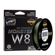 SeaKnight Monster W8 PE編織繩, 低綠色
