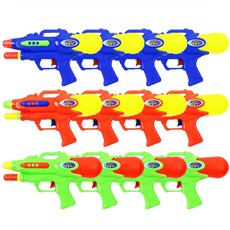 暢銷強力水槍 3種*4入, 黃色, 橙色, 綠色