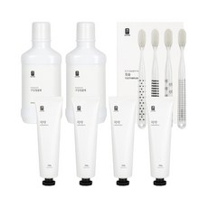 Saengong 生活工作所 牙刷 4款+牙膏 150g 4入+漱口水組 500ml 2入, 1組