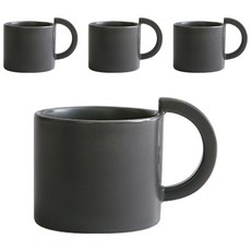ERATO 馬克杯 300ml, 木炭, 4個
