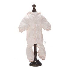 PASTEL PET 圓點連身狗狗雨衣, 淡粉色