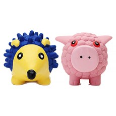 파스텔펫 강아지 라텍스 장난감 M 2종 세트, 애니멀, 1세트