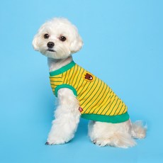 Flot Teddy Island 狗狗無袖T恤, 黃色