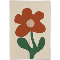 콩 케이리빙홈 플라워 파티션 커튼 + 커튼봉 세트