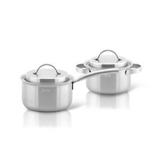 QUEEN SENSE Arte IH感應爐適用5層304不鏽鋼優質湯鍋+鍋蓋 2件組 A款, 單色, 單水壺18cm+雙水壺16cm