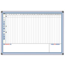 금강칠판 자석월중행사 게시판 세로형 B형, 알루미늄