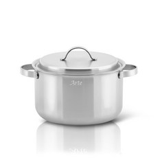 Queen's Sense Arte 5折不銹鋼鍋, 24cm, 單色