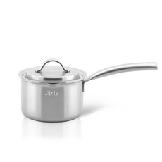 퀸센스 인덕션 아르테 통5중 스텐 이유식 편수냄비, 14cm, 1개