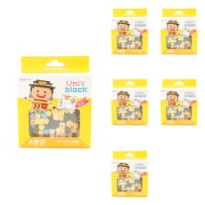 유니아트 유니블럭 소방관 UB024 6p, 혼합색상, 6개