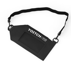 요이치 레릭 플러스 대용량 다용도 휴대폰 방수 힙색 YP-W420, 블랙, 1개