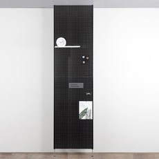 타공판닷컴 가벽 인테리어 사무실 셀프 파티션 결합형 60 x 240 cm, 블랙