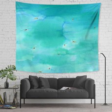 더플로우컴퍼니 여름 냄새 나는 시원한 패브릭 포스터 수채화 시리즈, 09