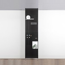 타공판닷컴 가벽 인테리어 사무실 셀프 파티션 50 x 200 cm, 블랙