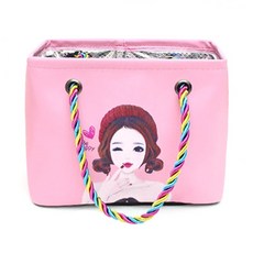 BUBBLYDAY 排水浴袋 可愛少女, 粉紅色(帽子少女)