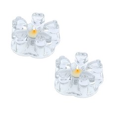 Thesoulbean 玻璃心暖茶器 TW-01, 無色, 2入