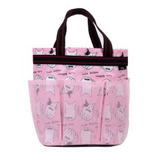 almaeng 印花網紗口袋浴室收納袋 AMCSB09 粉色, 1個