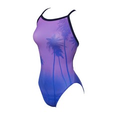 tSNINE 女款棕櫚樹印花連身泳衣 HPLS-19