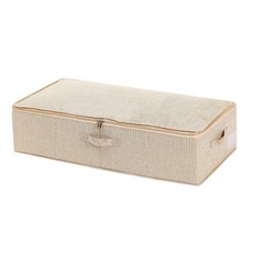 可折疊居家棉被收納盒 S, 淺褐色的, 1個