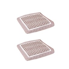 蕾絲格紋方形靠墊