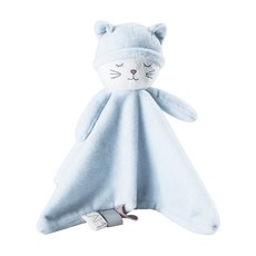 貓牙籤附件手帕撥浪鼓, 藍色