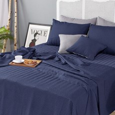 더자리 아이스 시어서커 홑이불, 솔리드네이비