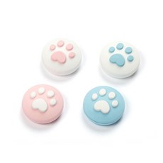 닌텐도 스위치 라이트호환 고양이 발바닥 스틱커버 4종 세트, 1세트