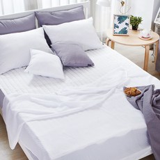 더자리 아이스 시어서커 홑이불, 솔리드 화이트